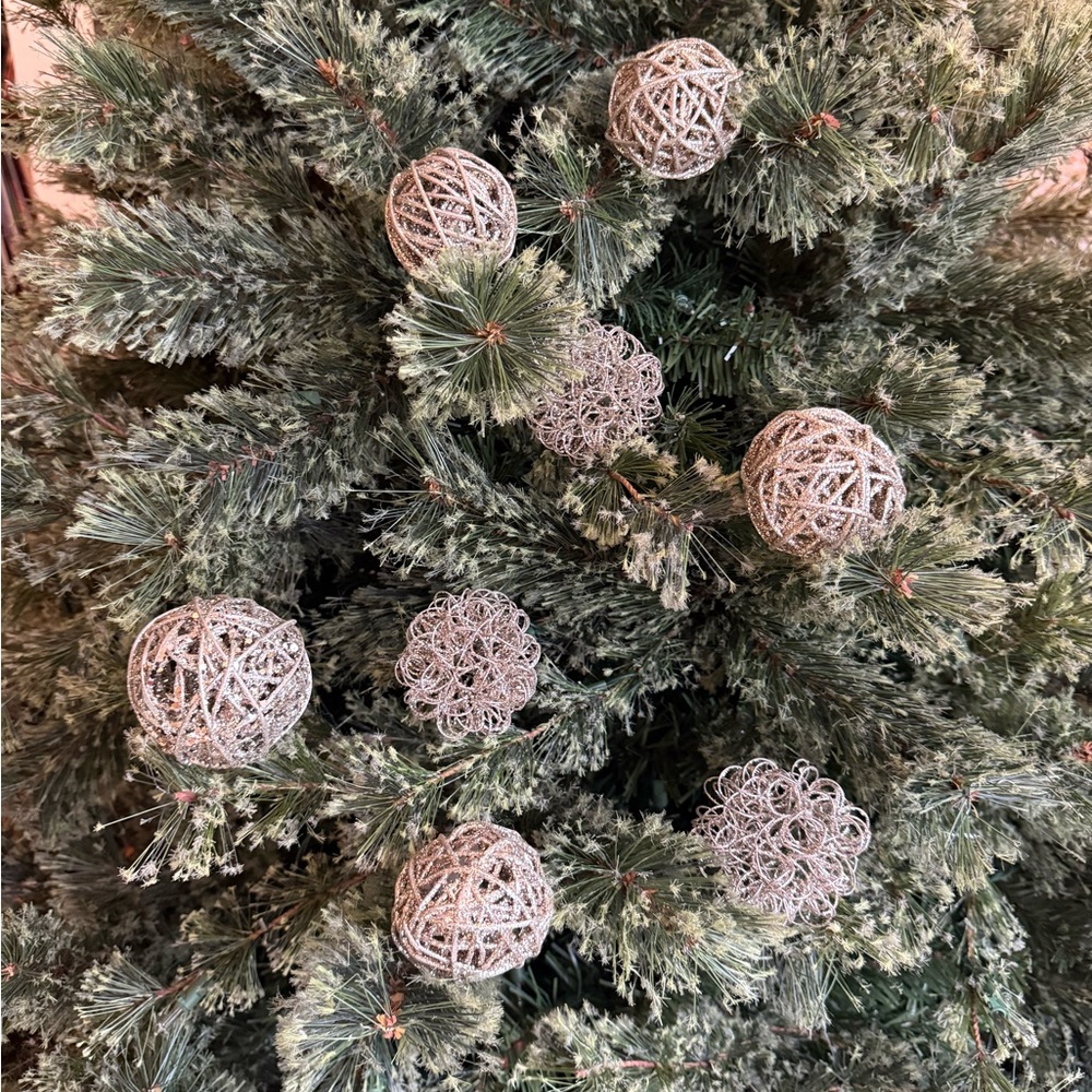 Glitter bundle balls - holiday decor